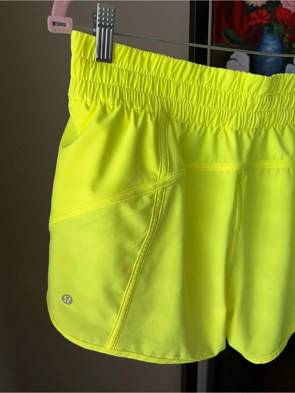 lululemon athletica Neon Yellow Athletic Shorts
